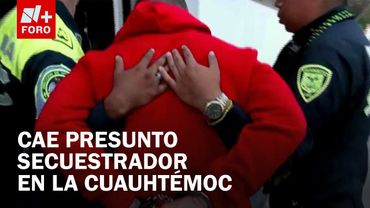 Detienen a presunto secuestrador en persecución en la alcaldía Cuauhtémoc, CDMX - Sábados de N+ FORO