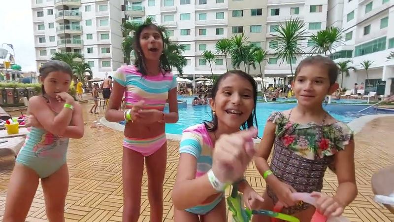 Viagem para Caldas Novas - Piscinas do Hotel - Parte 10