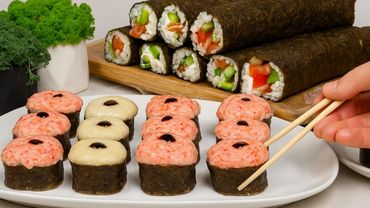 Не ПОКУПАЮ а ГОТОВЛЮ! ЗАПЕЧЕННЫЕ СУШИ ДОМА На РАЗ-ДВА!! Шикарный СЕТ Роллов На 4кг🍣