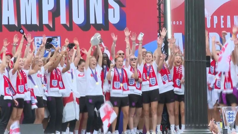 Lionesses party with thousands of fans after Euro 2025 triumph | AFP