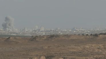 Smoke rises from Gaza during Israeli military operations | AFP