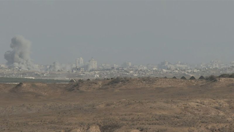 Smoke rises from Gaza during Israeli military operations | AFP