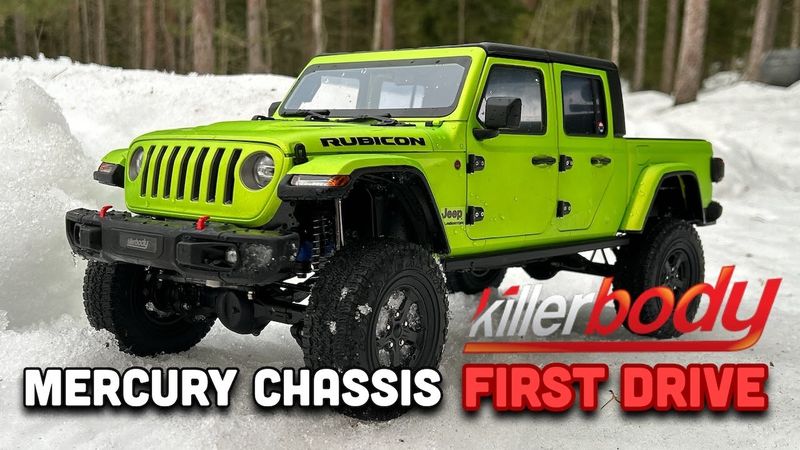 FIRST DRIVE - Killerbody Mercury Chassis Jeep Gladiator Hard body #jeepgladiator #scalemodel