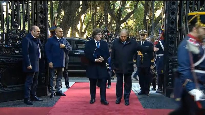 Argentina's Milei arrives at San Martin Palace for South America's Mercosur summit | AFP
