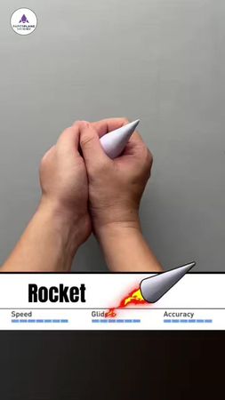 How to make a paper Rocket 🚀 that can make a very loud sound 🤯 #vvvre...
