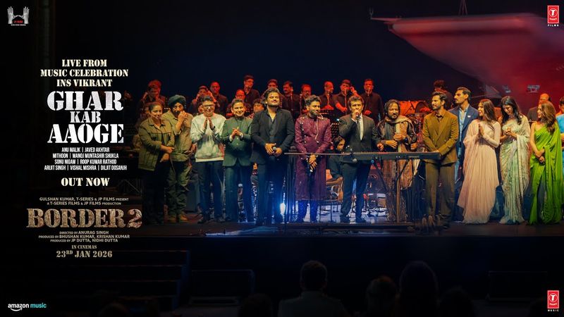 Ghar Kab Aaoge - Live at INS Vikrant | BORDER 2 | Sunny D | Anu, Mithoon, Sonu N, Roop KR, Vishal M
