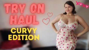 [4K] Cute sheer dresses for Valentine's Day 💕 | Curvy | Tina Angel 👼