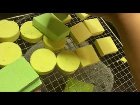 Asmr - glitter mix - plain baking soda - gym chalk