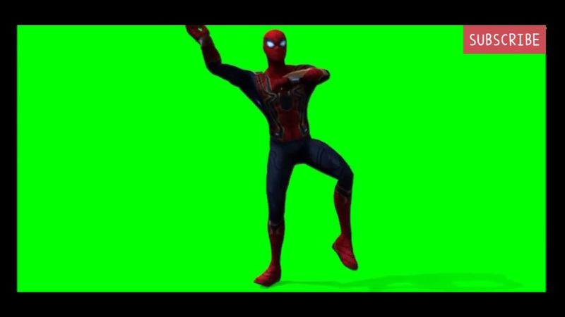 SPIDERMAN DANCING ON GANGNAM STYLE SONG GREEN SCREEN