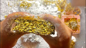 Glitter Block + Crunchy Block + Soft Blocks and Egg shells All about Gym chalk and Asmr