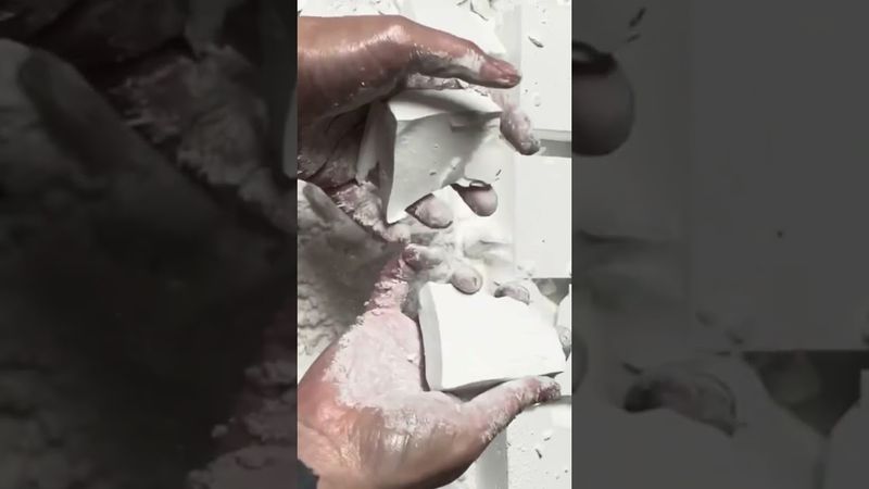 Tray of Plain Snow Fairy Dust Chalk