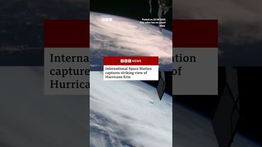 International Space Station captures striking view of Hurricane Erin. #US #BBCNews