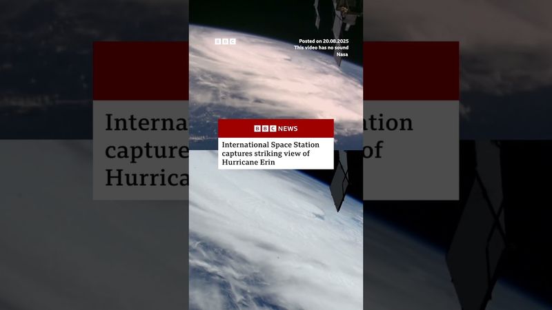 International Space Station captures striking view of Hurricane Erin. #US #BBCNews