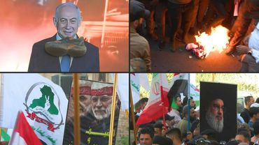 Pro-Iran protesters rally in Baghdad as strikes with Israel enter fourth day | AFP