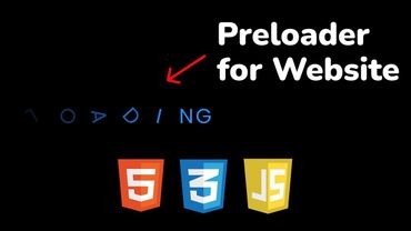 Как сделать анимированный preloader для сайта HTML, CSS & JavaScript jQuery || Animated preloader JS