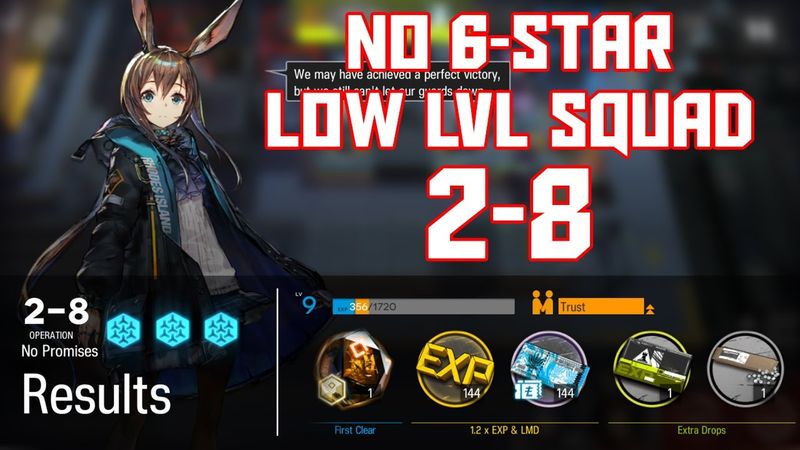 【明日方舟/Arknights】[2-8] - Low Lvl-Rarity Squad - Arknights Strategy