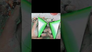 Vivid Green #relax #crushingtime #oddlysatisfying #sandmentcrushing #satisfying #crunchycrumbles