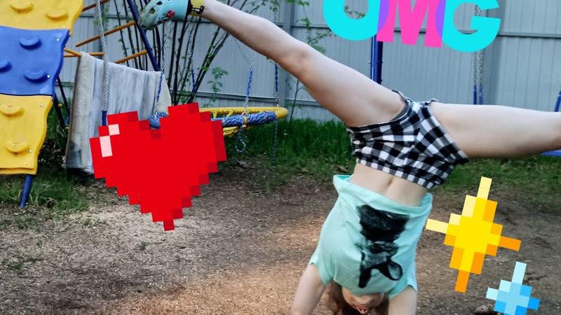 Гимнастика. Как научиться делать связку колёс. Gymnastic, split, спорт, шпагат, фитнес.