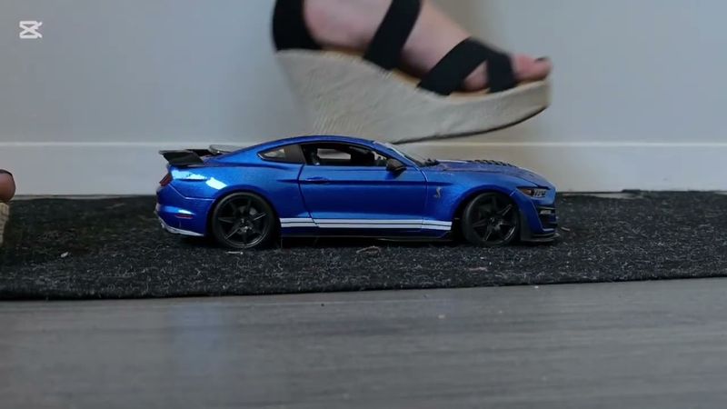 Shelby Mustang Crushed by Pebbles | Compilation Upload | (Crush Goddesses)