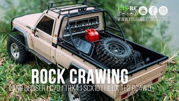 E3S-RC Land Cruiser LC70 | TRX4 | SCX10 | HiLux TF2 RC4WD | ROCK CRAWING Winch Scale Trials