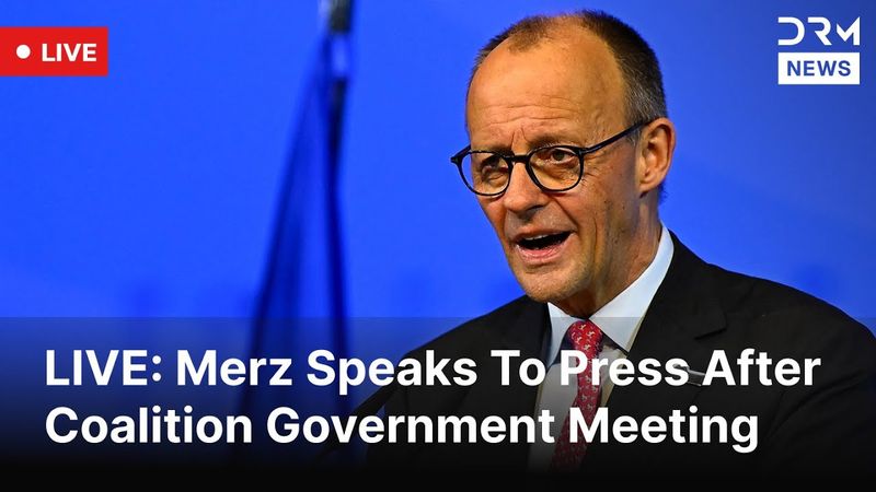 LIVE: German Chancellor Merz Speaks After Coalition Leaders Meeting | DRM News | AC1F