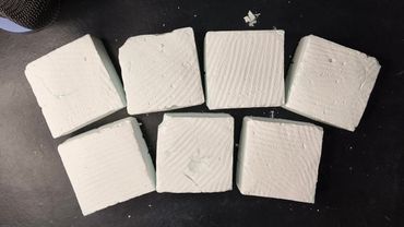 Homemade white chalk | ASMR crushing | Relaxing sounds