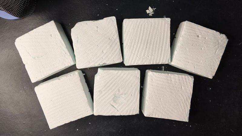 Homemade white chalk | ASMR crushing | Relaxing sounds