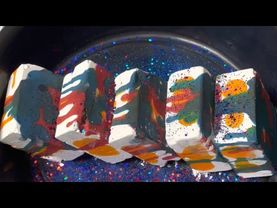 Multi Colored Dye on Chalk