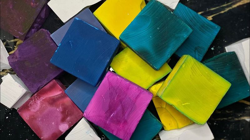 Sped Up- Deep Dyed Gym Chalk Blocks | #editsofasmrworld1197 | Fast Version