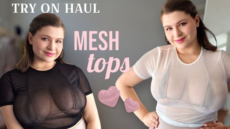 [4K] Tina Angel's Sheer Style Haul: Transparent Outfit Review