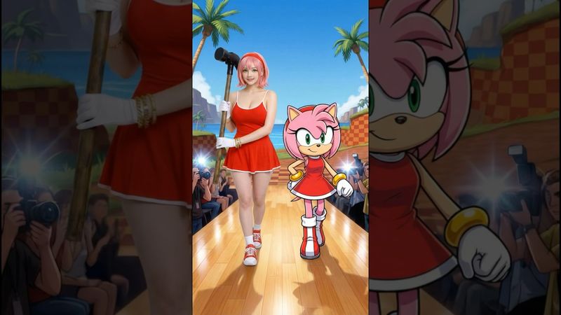 SONIC BOOM! Real e Animado #sonic #sonicthehedgehog #pixverse #pixverseai #reallife #ai