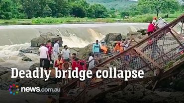 Deadly bridge collapse in India kills at least six