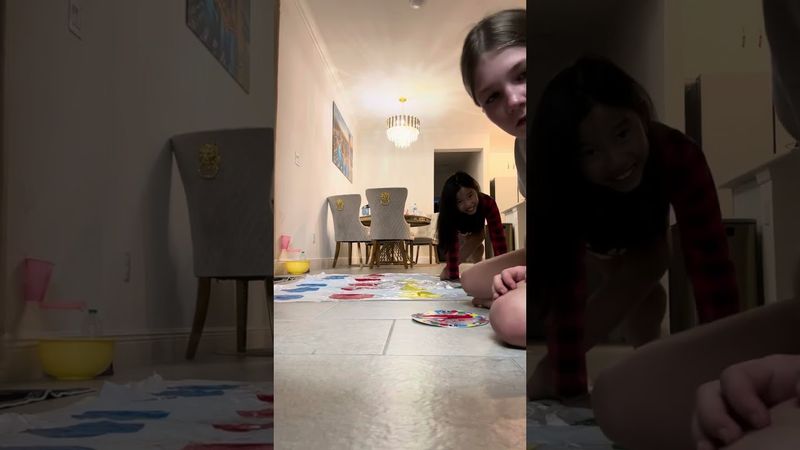 Playing twister with my bestie