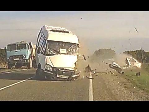 Tragic Frontal Accident in Russia - Head On Collision