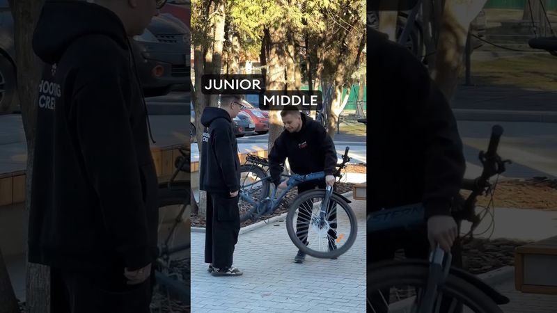 Как бы катался на велосипеде junior, middle, senior