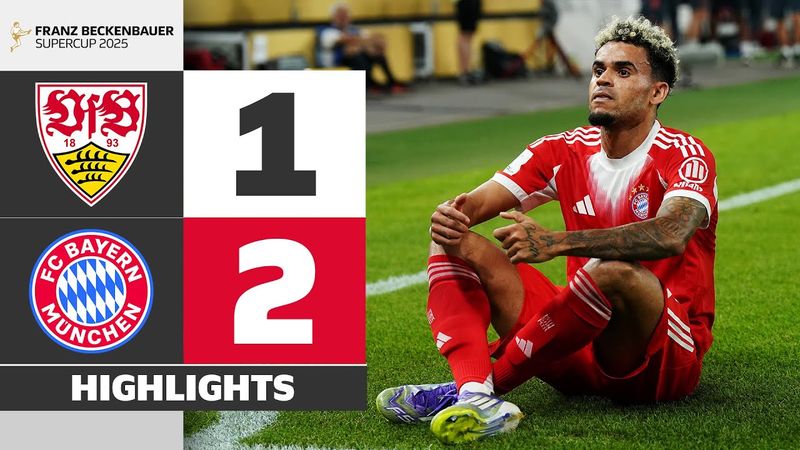 Diaz Decides The Match! | VFB STUTTGART - FC BAYERN | Highlights | Supercup 2025