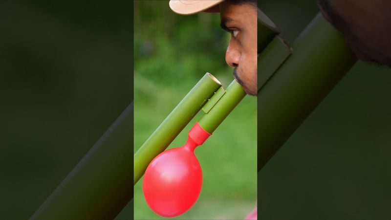 DIY Bamboo Creations with quite Balloone Slingshots #Bamboo #Bambooart