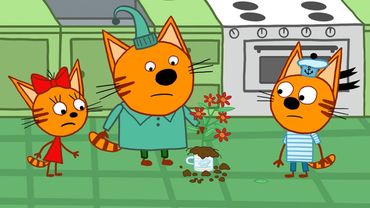 Три кота | Мамин цветок | Серия 112 | Мультфильмы для детей