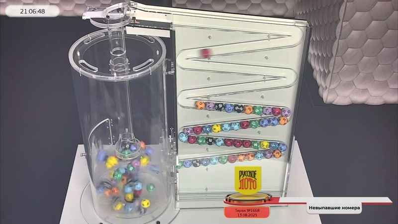 Русское лото 13.08.25 тираж № 1668 от Столото