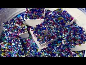 Fresh White Chalk with Multicolor Confetti