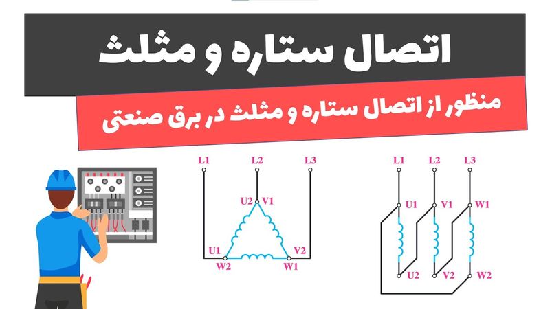 آموزش برق صنعتی - جلسه هشتم - اتصال ستاره و مثلث