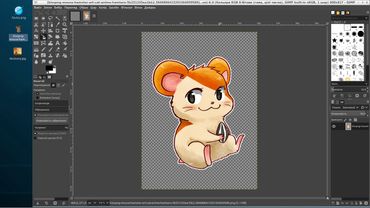 Знайомимося з Gimp. Частина перша: Створення колажу (стікера для телеграм).
