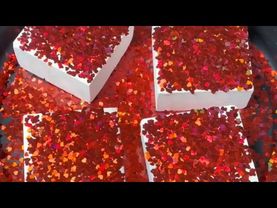 Powdery Fresh Chalk with Breaking Hearts Glitter