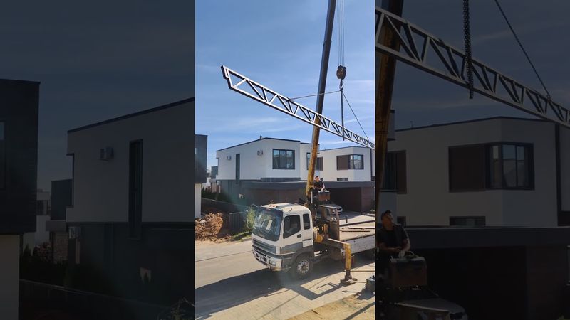 Новогорск клаб навес для авто с пролётом 10500 мм