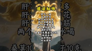 《道法秘傳》肝氣一通！百病不生！#祝由術 #祝由十三科 #願所有人平安健康 #國學文化 #道家文化 #民間傳說 #正能量 #養生秘訣 #養生之道