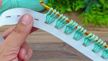 Fantastic 💯👌 ... You willove the very easy crochet work baby bandana #crochet #knitting