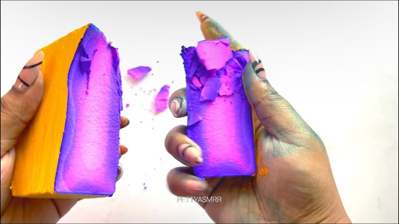 Reformed Gym Chalk Crumbling | Oddly Satisfying | Guess The Color | Sleep Aid | PettyASMRR