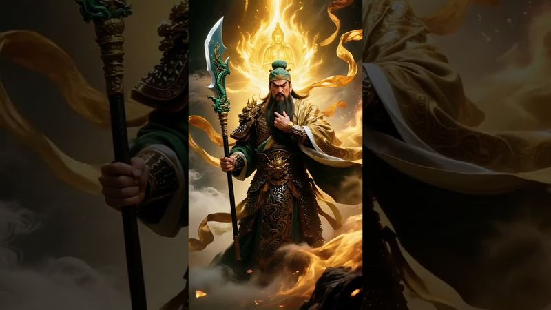 關羽，字雲長，被儒釋道三家共尊！儒家尊稱為武聖，道家尊稱關聖帝君，佛教奉為伽藍菩薩，民間推崇其為武財神！#正能量 #玄學 #風水 #財富 #運勢 #國學文化 #道教文化 #民間傳說 #關帝菩薩 #關公
