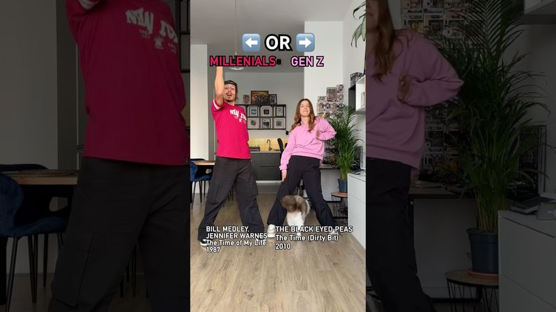 MILLENNIALS, GEN Z OR THE CAT?😂 WE NEED TO KNOW!🤣 #dancevideo #dance #music #piotrovscy