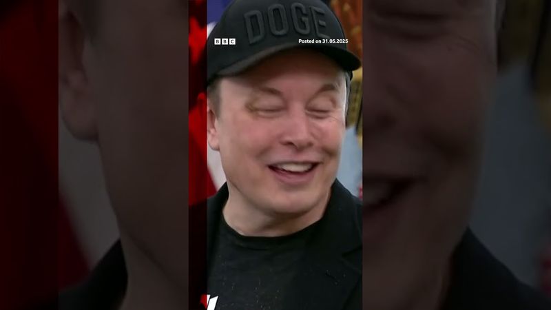 Tech mogul Elon Musk was seen sporting a black eye at the White House. #elonmusk  #us  #bbcnews